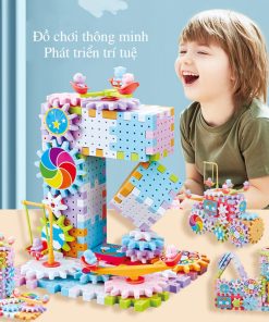 Bộ đồ chơi lắp ghép bánh răng, bộ đồ chơi lego chuyển động