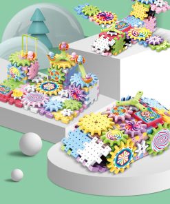 Bộ đồ chơi lắp ghép bánh răng, bộ đồ chơi lego chuyển động