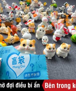 Quà tặng Gói gacha động vật ngẫu nhiên, Món quà bí mật, vật phẩm decor trang trí