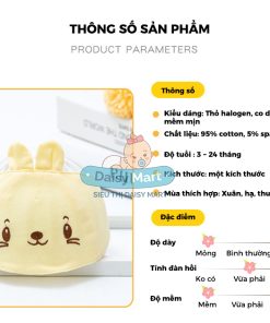 Tuban che thóp, băng đô che thóp cho bé từ 3-24 tháng