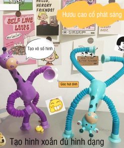 Hươu hút dính lò xo có đèn, đồ chơi lò xo