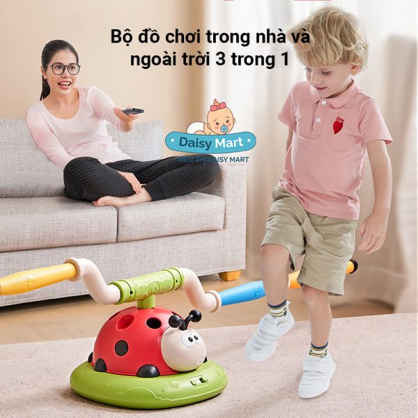 Bộ đồ chơi vận động ngoài trời bọ rùa có điều khiển 3 trong 1