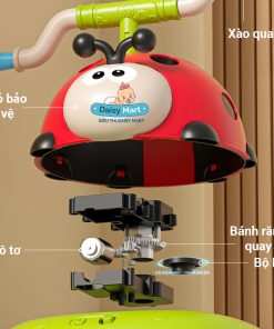 Bộ đồ chơi vận động ngoài trời bọ rùa có điều khiển 3 trong 1