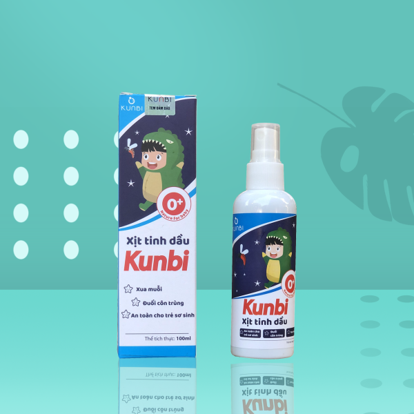 Xịt tinh dầu đuổi muỗi sả chanh Kunbi