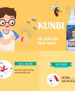 Xịt tinh dầu đuổi muỗi sả chanh Kunbi