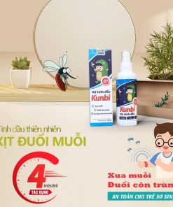 Xịt tinh dầu đuổi muỗi sả chanh Kunbi
