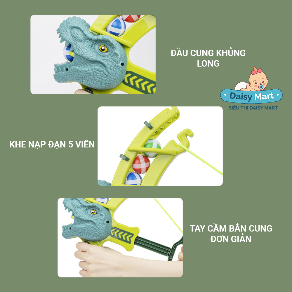 Cung tên khủng long, cung bắn bóng dính, cung đồ chơi