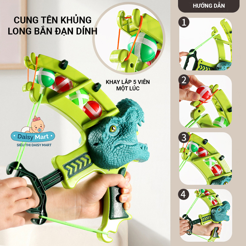 Cung tên khủng long, cung bắn bóng dính, cung đồ chơi