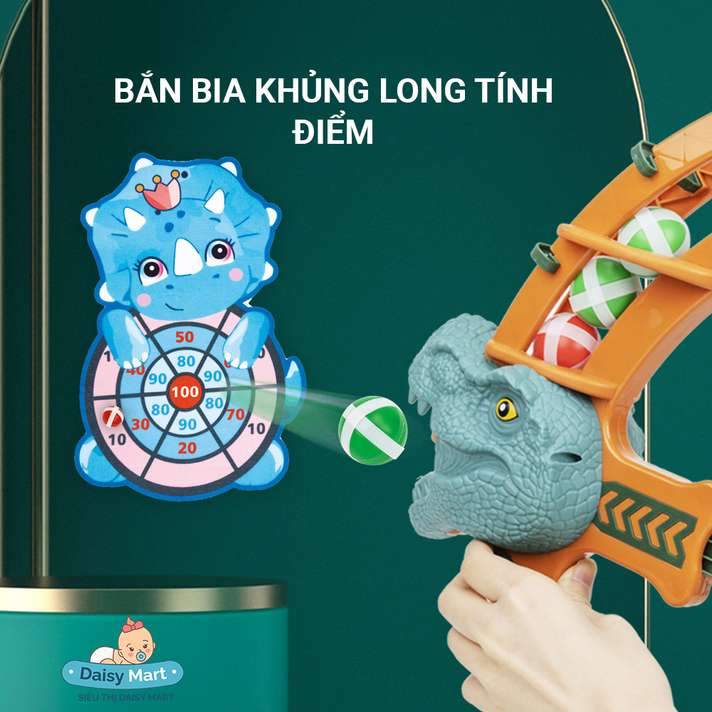 cung khung long, cung ban bong (7) Cung tên khủng long, cung bắn bóng dính, cung đồ chơi