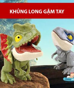 Mô hình khủng long mini, khủng long cắn tay, khủng long để bàn
