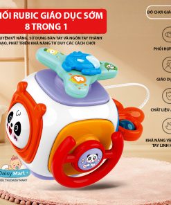Hộp đồ chơi bận rộn Montessori 8 trong 1 luyện tay và trí não