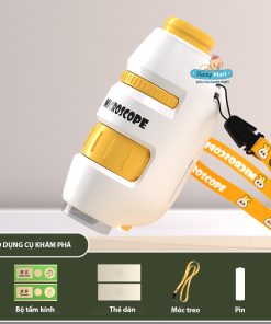 Đồ chơi kính hiển vi, kính hiển vi x60~ x200 lần, kính hiển soi vi tế bào