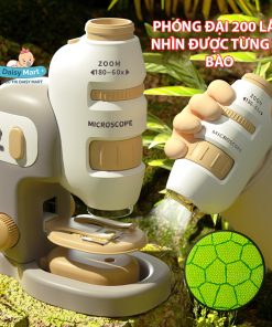 Đồ chơi kính hiển vi, kính hiển vi x60~ x200 lần, kính hiển soi vi tế bào