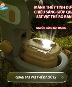 Đồ chơi kính hiển vi, kính hiển vi x60~ x200 lần, kính hiển soi vi tế bào