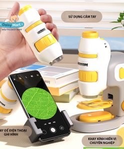 Đồ chơi kính hiển vi, kính hiển vi x60~ x200 lần, kính hiển soi vi tế bào