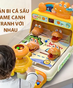 Đồ chơi bắn bi cá sấu, đồ chơi pinball bắn cá sấu, đồ chơi bắn bi tính điểm