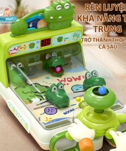 Đồ chơi bắn bi cá sấu, đồ chơi pinball bắn cá sấu, đồ chơi bắn bi tính điểm