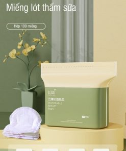 Miếng lót thấm hút sữa 100 miếng, tấm lót thấm sữa khô ráo gấp 20 lần