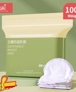 Miếng lót thấm hút sữa 100 miếng, tấm lót thấm sữa khô ráo gấp 20 lần