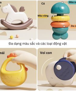 Bộ đồ chơi vali gặm nướu xúc xắc 10 chi tiết cho trẻ từ 1 tháng tuổi