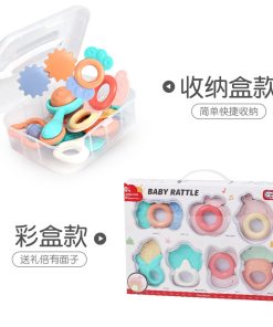 Đồ chơi xúc xắc gặm nướu 7 - 10 chi tiết, gặm nướu silicone giảm ngứa răng ở trẻ
