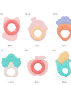 Đồ chơi xúc xắc gặm nướu 7 - 10 chi tiết, gặm nướu silicone giảm ngứa răng ở trẻ