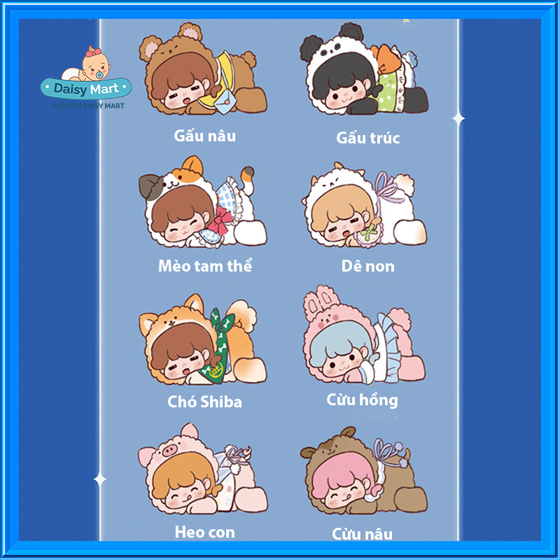 Túi mù Fluffy Dreamer, búp bê móc khóa Fluffy mềm mại dễ thương Fluffy Dreamer