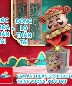 Móc khóa thần tài, móc khóa ngũ linh thần tài, 5 vị thần tài ngũ lộ Tiếng Việt