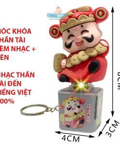 Móc khóa thần tài, móc khóa ngũ linh thần tài, 5 vị thần tài ngũ lộ Tiếng Việt