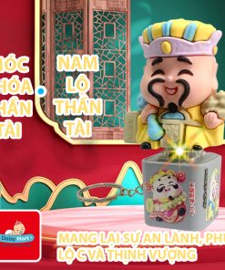 Móc khóa thần tài, móc khóa ngũ linh thần tài, 5 vị thần tài ngũ lộ Tiếng Việt