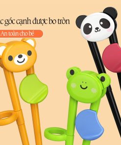Đũa tập gắp cho trẻ em, đũa tập gắp có kẹp gỗ trợ