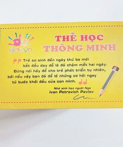 Thẻ học thông minh song ngữ 16 chủ đề, 416 thẻ flash card 10x7 cm