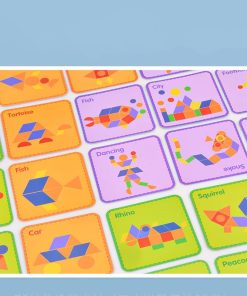 Đồ chơi xếp hình gỗ montessori 39 con vật, đồ chơi phát triển tư duy và tưởng tượng