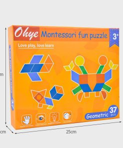 Đồ chơi xếp hình gỗ montessori 39 con vật, đồ chơi phát triển tư duy và tưởng tượng