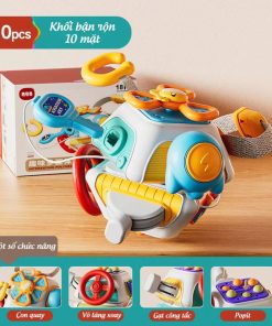 Hộp đồ chơi bận rộn Montessori 10 trong 1 luyện tay và trí não