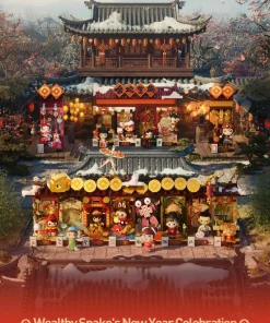 Wealthy Snake's New Year Celebration- Bộ sưu tập mô hình năm con rắn Pop mart tổng hợp