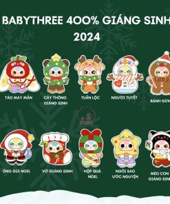 Búp bê Baby Three Giáng Sinh 400%, Blindbox Baby Three Christmas