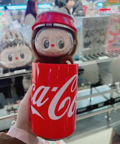 The monsters Coca cola Series Vinyl Face - Labubu coca cola