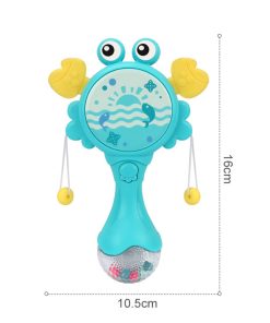 Xúc xắc lục lạc con cua có đèn và nhạc cho trẻ em