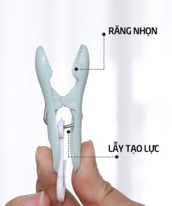 Móc chùm phơi quần áo trẻ em 32 kẹp xoay 360 gập gọn