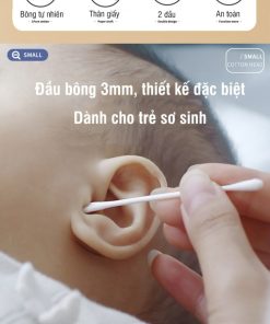 Tăm bông ngoáy tai tai trẻ em Wai 200 chiếc
