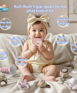 Bộ đồ chơi âm nhạc lục lạc, dụng cụ âm nhạc cho trẻ em