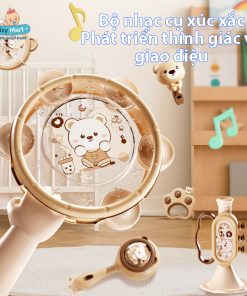 Bộ đồ chơi âm nhạc lục lạc, dụng cụ âm nhạc cho trẻ em