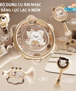Bộ đồ chơi âm nhạc lục lạc, dụng cụ âm nhạc cho trẻ em