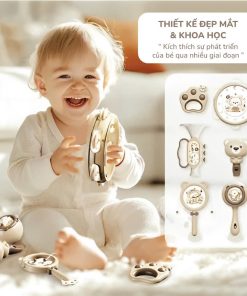 Bộ đồ chơi âm nhạc lục lạc, dụng cụ âm nhạc cho trẻ em