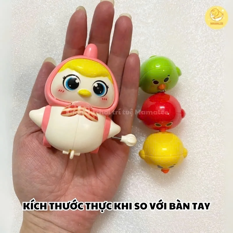 Gà chạy cót nối đuôi (12) Đồ chơi gà chạy cót nối đuôi nhau cho trẻ em