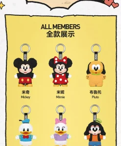 Popmart Mickey Family Cute Together Keychain