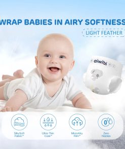 Tã/Bỉm Aiwibi Light Feather của Úc chống chàn, thấm hút tốt Size M/L/XL/XXL/XXXL