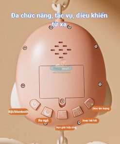 Đồ chơi treo nôi điều khiển từ xa có đèn, nhạc, xoay 360 độ