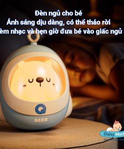 Đồ chơi treo nôi điều khiển từ xa có đèn, nhạc, xoay 360 độ